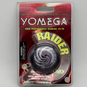YOMEGA RAIDER High Performance Responsive Yo-Yo Purple & Silver Tricks Skill Toy